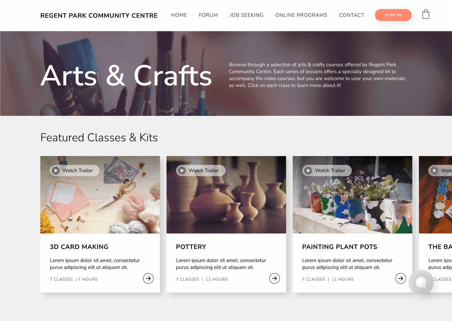 Gif of arts & crafts kit purchasing process